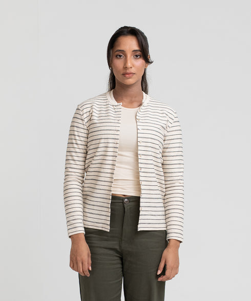 Women's Striped Cardigan